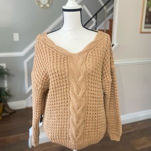 C+D+M Caramel lightweight sweater